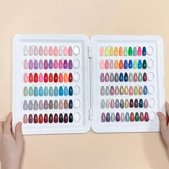 120 Colors Sample Nail Color Chart Display Book Nail Polish Display Book