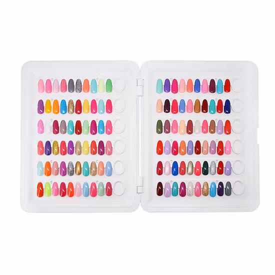 120 Colors Sample Nail Color Chart Display Book Nail Polish Display Book