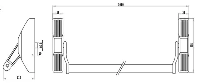 Fire Door Hardware Anti Panic Cross Push Bar Dt-1700b