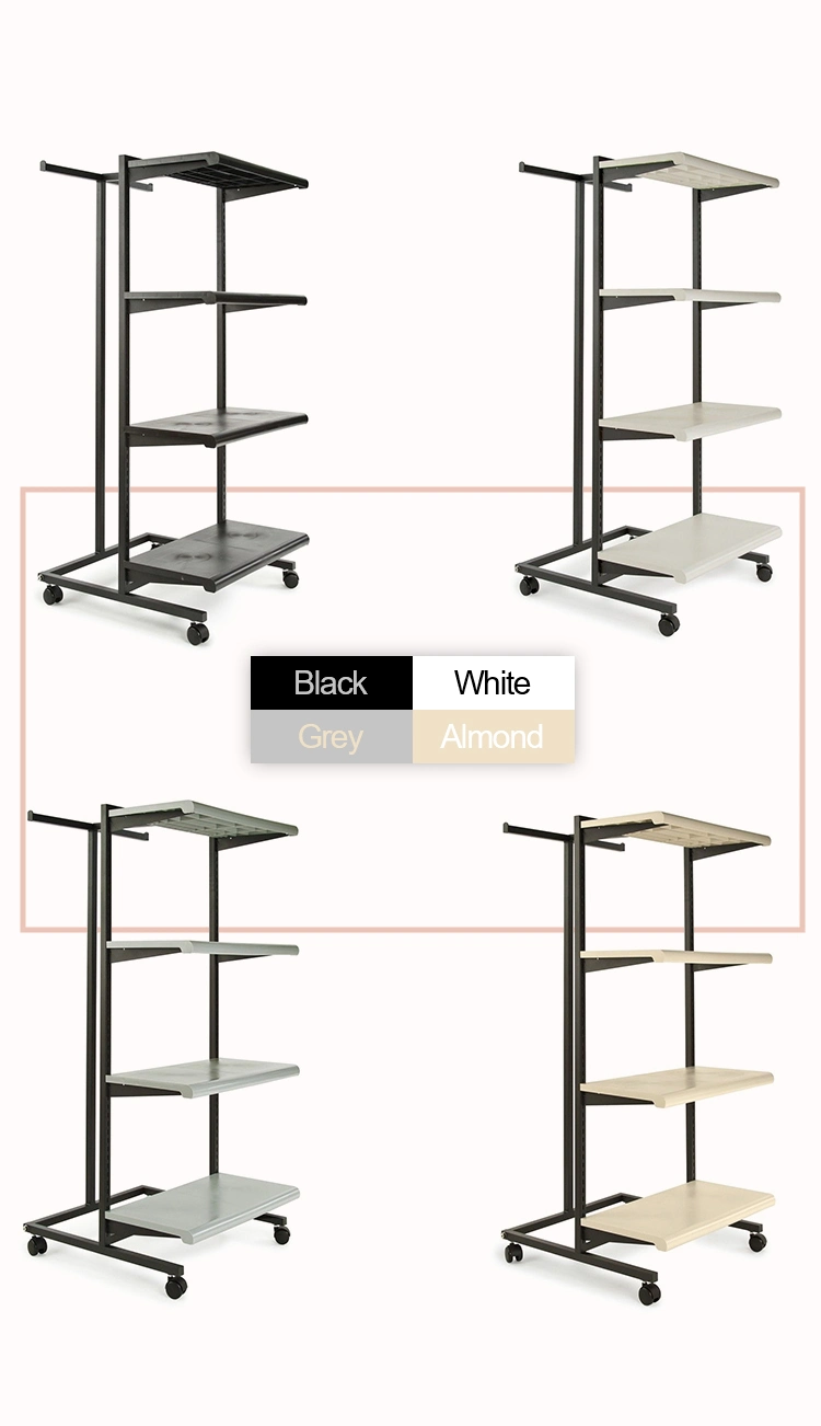 Retail Store T Stand Shelf Clothing Display Garment Rack