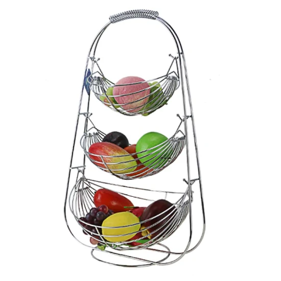 Swinging Metal Kitchenware Organizer Iron Wire Kitchen Rack Boat